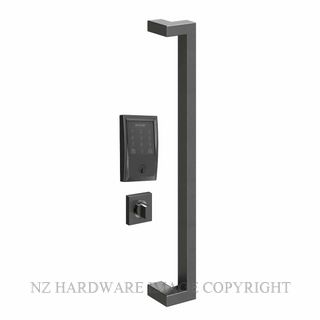 SCHLAGE SRS61-625MB ANDOR ENTRANCE PULL WITH ENCODE DEADBOLT MATT BLACK