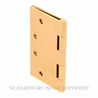 HENDERSON H100X100FPPB HINGE 100X100X3 F/PIN POLISHED BRASS