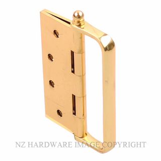 HENDERSON H100X75DHPB HINGE 100X75X3 D HDL POLISHED BRASS