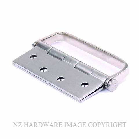 HENDERSON H100X75DHSS HINGE 100X75X2.5 D HDL SATIN STAINLESS