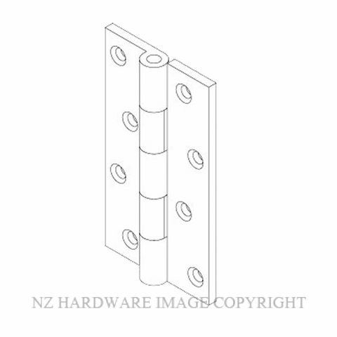 HENDERSON H100X75FPSS HINGE 100X75X2.5 F/PIN SATIN STAINLESS