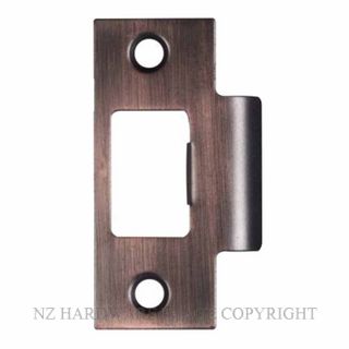 SCHLAGE SRL55AXAC MEDIO STRIKE PLATE AGED BRUSHED COPPER