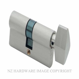 SCHLAGE SRP32043 65MM 5P KEY & TURN EURO CYLINDER SATIN CHROME