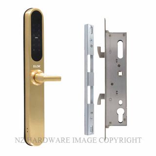 E LOK 915 35S SB 9 SERIES SLIDING DOOR LOCKSET 35MM SATIN BRASS