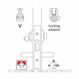 LOCKWOOD 3774VTH HOLD BACK ANTI VANDAL LOCK WITH TURN SATIN STAINLESS