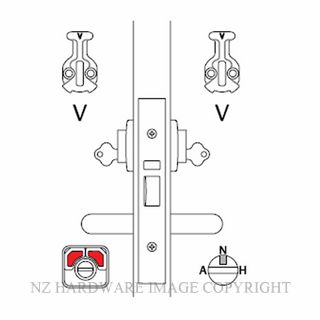 LOCKWOOD 3774VV ANTI VANDAL LOCK WITH INT CYL SATIN STAINLESS