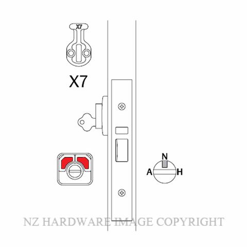 LOCKWOOD 3770X- NIGHTLATCH WITH CYLINDER 60MM SATIN STAINLESS