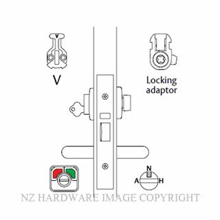 LOCKWOOD 3772VT ANTI VANDAL ESCAPE LOCK WITH TURN 60MM SATIN STAINLESS