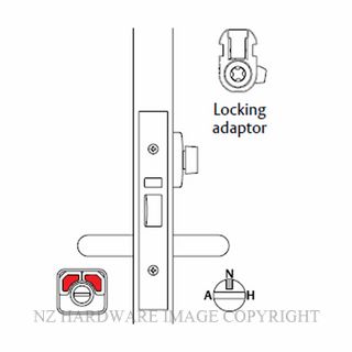 LOCKWOOD 3774-T COMBINATION LOCK WITH TURN SATIN STAINLESS