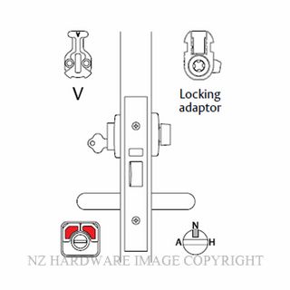 LOCKWOOD 3774VT ANTI VANDAL LOCK WITH TURN SATIN STAINLESS