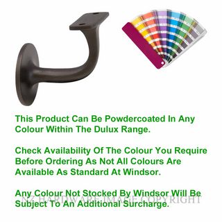 WINDSOR 5140FF PC STAIR RAIL FACE FIX BRACKET POWDER COAT