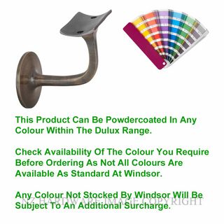 WINDSOR 5166FF PC STAIR RAIL FACE FIX BRACKET POWDER COAT