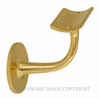 WINDSOR 5166FF UB STAIR RAIL FACE FIX BRACKET UNLACQUERED BRASS