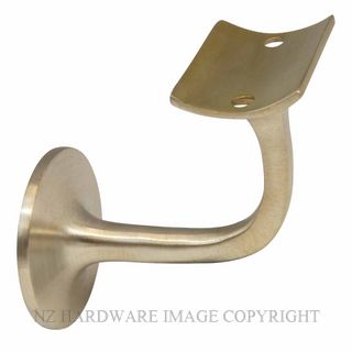 WINDSOR 5166FF USB STAIR RAIL FACE FIX BRACKET UNLACQUERED SATIN BRASS