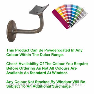 WINDSOR 5167FF PC STAIR RAIL FACE FIX BRACKET POWDER COAT