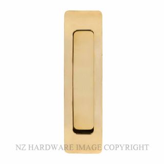 WINDSOR 5318 UB FLUSH PULL 158X42 UNLACQUERED BRASS