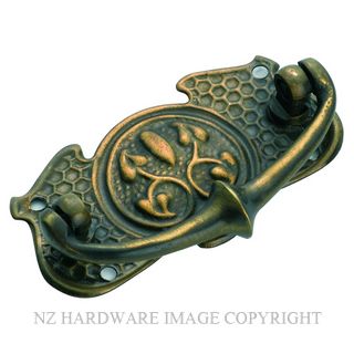 TRADCO 3292 AB CABINET HANDLE SB 66 X 35MM ANTIQUE BRASS