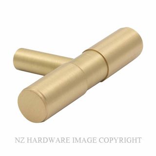 WINDSOR 6520-MSB PLANAR T BAR CABINET KNOB MATT SATIN BRASS