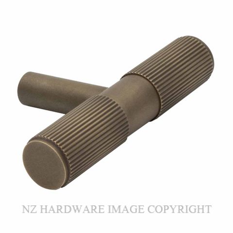 WINDSOR 6522-RB ORIZON T BAR CABINET KNOB ROMAN BRASS