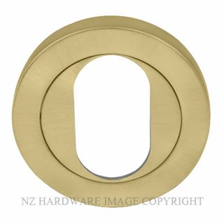 WINDSOR 8189O MSB OVAL ESCUTCHEON - 50MM ROSE MATT SATIN BRASS