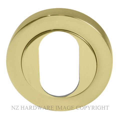 WINDSOR 8189O PB OVAL ESCUTCHEON - 50MM POLISHED BRASS