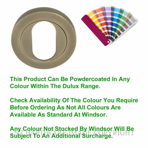 WINDSOR 8189O PC OVAL ESCUTCHEON - 50MM ROSE POWDER COAT