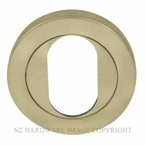 WINDSOR 8189O USB OVAL ESCUTCHEON - 50MM ROSE UNLACQUERED SATIN BRASS