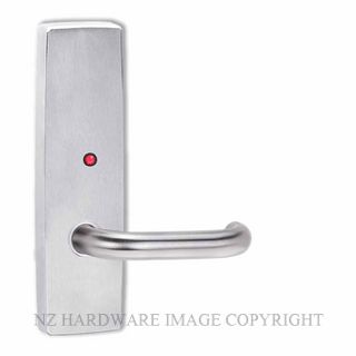 LOCKWOOD L1822/70SC EXTERIOR LED PLAIN LEVER PLATE SATIN CHROME