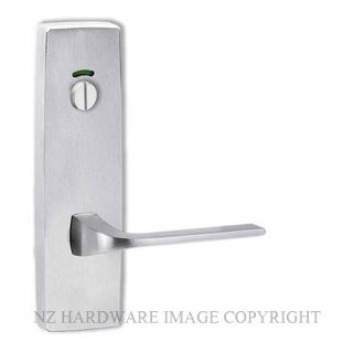 LOCKWOOD 1814/123SC EXTERIOR INDICATING PRIVACY LEVER PLATE SATIN CHROME