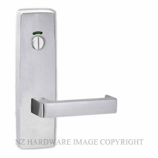 LOCKWOOD 1814/142SC EXTERIOR INDICATING PRIVACY LEVER PLATE SATIN CHROME