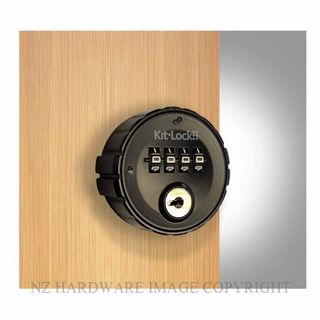 KITLOCK KL10 PVT MECHANICAL LOCKER LOCK PRIVATE MATT BLACK