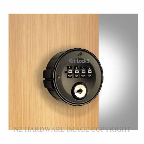 KITLOCK KL10 PVT MECHANICAL LOCKER LOCK PRIVATE MATT BLACK