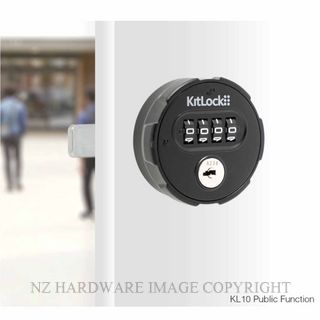 KITLOCK KL10 PUB MECHANICAL LOCKER LOCK PUBLIC MATT BLACK