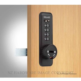 KITLOCK KL15 PVT MECHANICAL LOCKER LOCK PRIVATE MATT BLACK