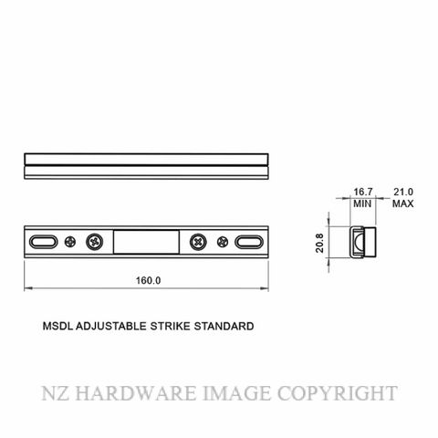 SCHLAGE SSH17100 STANDARD STRIKE PLATE