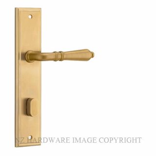 IVER 16236P85 SARLAT STEPPED PLATE PRIVACY HANDLE SET BRUSHED GOLD