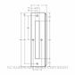 YALE P33012 STRIKER ST.ST.CHH 180MMX51MM SATIN STAINLESS