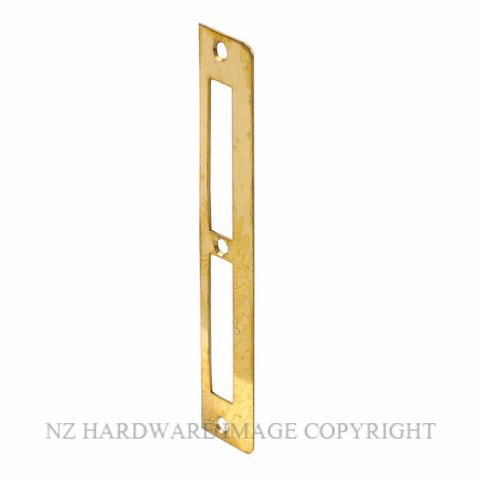 YALE P33025 STRIKER ST.ST.ALMN SYSTEMS 195MMX38.5MM POLISHED BRASS