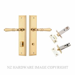 IVER 10236KPRIV60 SARLAT STEPPED PLATE PRIVACY SET POLISHED BRASS