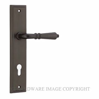 IVER 10736E85 SARLAT STEPPED PLATE ENTRANCE HANDLE SET SIGNATURE BRASS