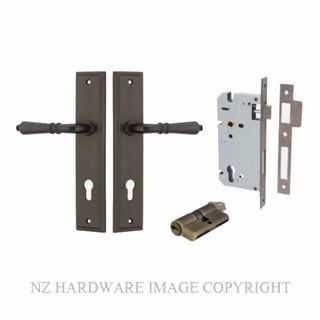 IVER 10736KENTR60KK SARLAT STEPPED PLATE KEY-KEY ENTRANCE SET SIGNATURE BRASS
