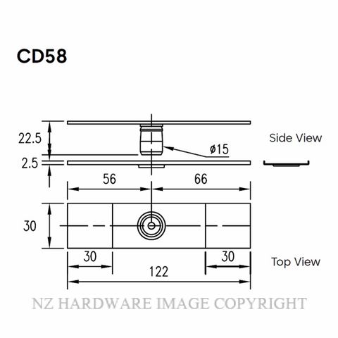 DORMAKABA CD58.SSS ON-EAZI TOP PIVOT 9400000001709 SATIN STAINLESS