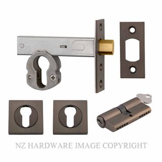 IVER 22150K60KKES DEADBOLT EURO 60MM KEY/KEY SQUARE ESC SIGNATURE BRASS