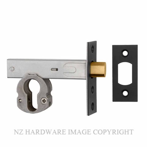 IVER 22152 DEADBOLT EURO 60MM MATT BLACK