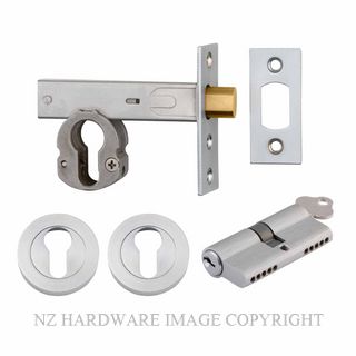 IVER 22153K60KKER DEADBOLT EURO 60MM KEY/KEY ROUND ESC BRUSHED CHROME