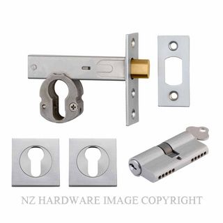 IVER 22153K60KKES DEADBOLT EURO 60MM KEY/KEY SQUARE ESC BRUSHED CHROME
