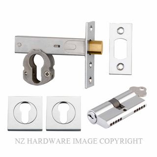 IVER 22154K60KKES DEADBOLT EURO 60MM KEY/KEY SQUARE ESC CHROME PLATE