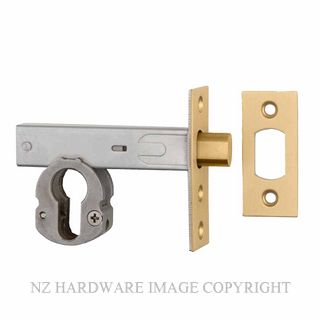 IVER 22155 DEADBOLT EURO 60MM BRUSHED BRASS