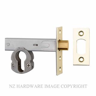IVER 22156 DEADBOLT EURO 60MM POLISHED BRASS