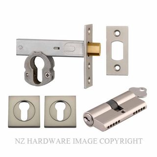 IVER 22157K60KKES DEADBOLT EURO 60MM KEY/KEY SQUARE ESC SATIN NICKEL